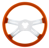 18" 4 Spoke Steering Wheel, Candy Colors