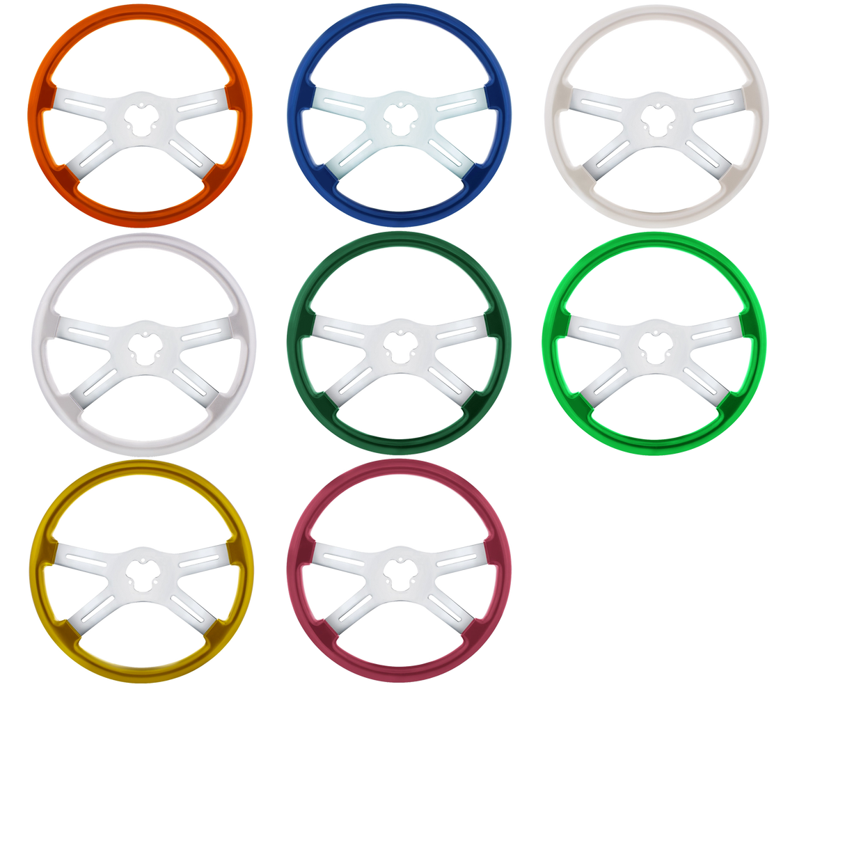 18" 4 Spoke Steering Wheel, Candy Colors