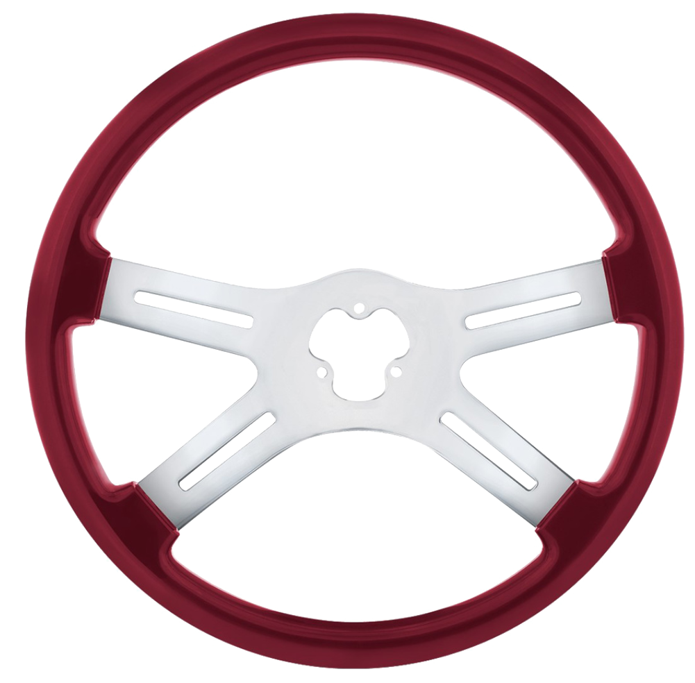18" 4 Spoke Steering Wheel, Candy Colors