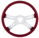 18" 4 Spoke Steering Wheel, Candy Colors