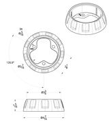 Steering Wheel Horn Bezel, Candy Colors