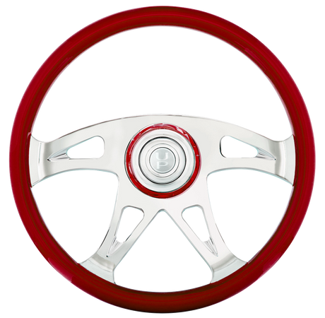 18" Boss Steering Wheel With Color Matching Horn Bezel