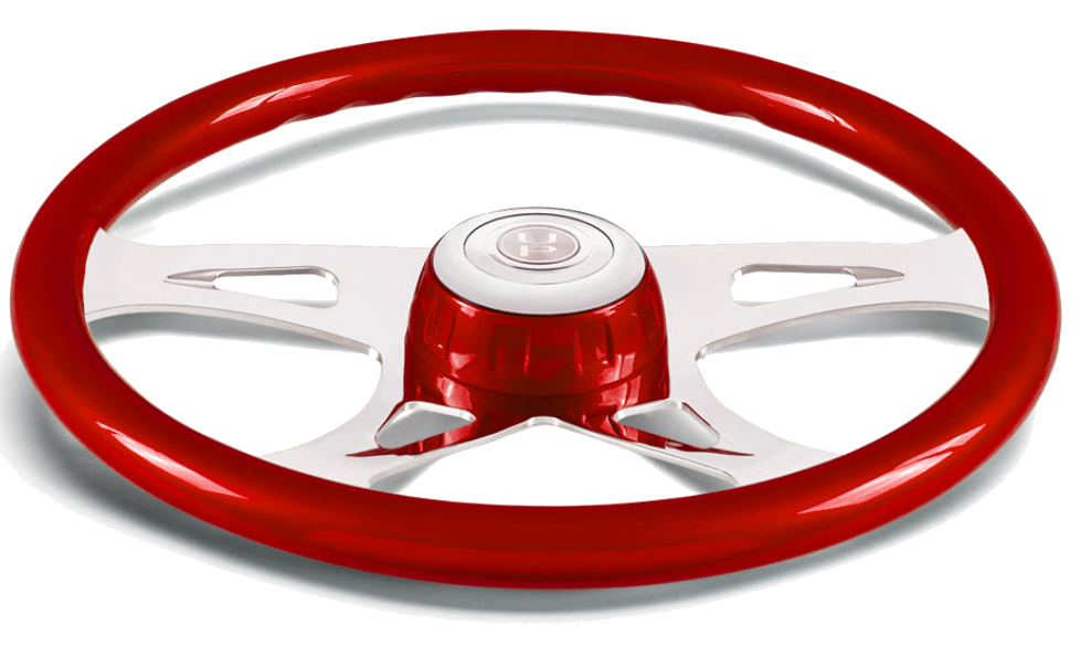 18" Boss Steering Wheel With Color Matching Horn Bezel