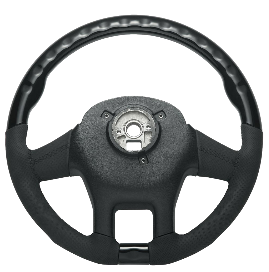 Peterbilt and Kenworth - 18" YourGrip Leather And Wood Candy Color Steering Wheels