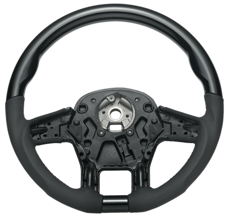 Peterbilt and Kenworth - 18" YourGrip Leather And Wood Candy Color Steering Wheels