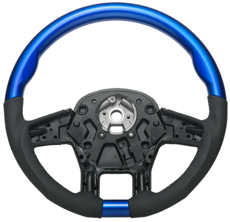 Peterbilt and Kenworth - 18" YourGrip Leather And Wood Candy Color Steering Wheels