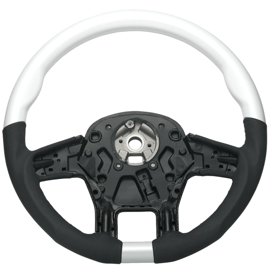 Peterbilt and Kenworth - 18" YourGrip Leather And Wood Candy Color Steering Wheels