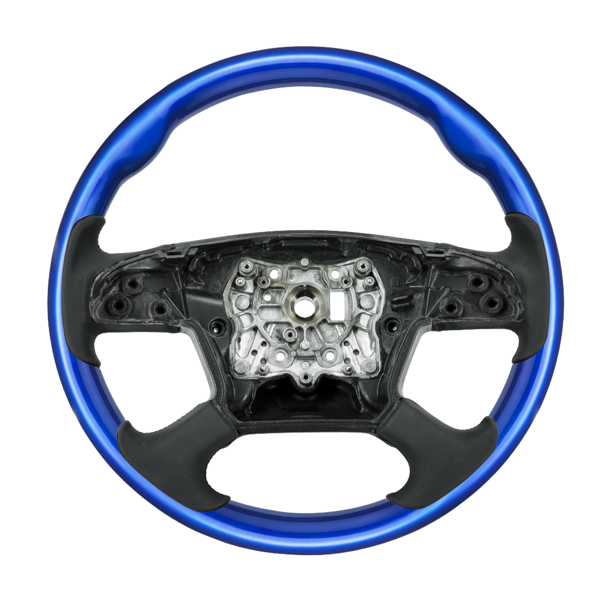 Freightliner Cascadia (2018-2026) 18" Leather Grips And Wood Steering Wheels
