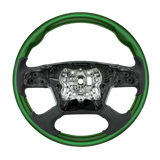 Freightliner Cascadia (2018-2026) 18" Leather Grips And Wood Steering Wheels