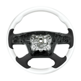Freightliner Cascadia (2018-2026) 18" Leather Grips And Wood Steering Wheels