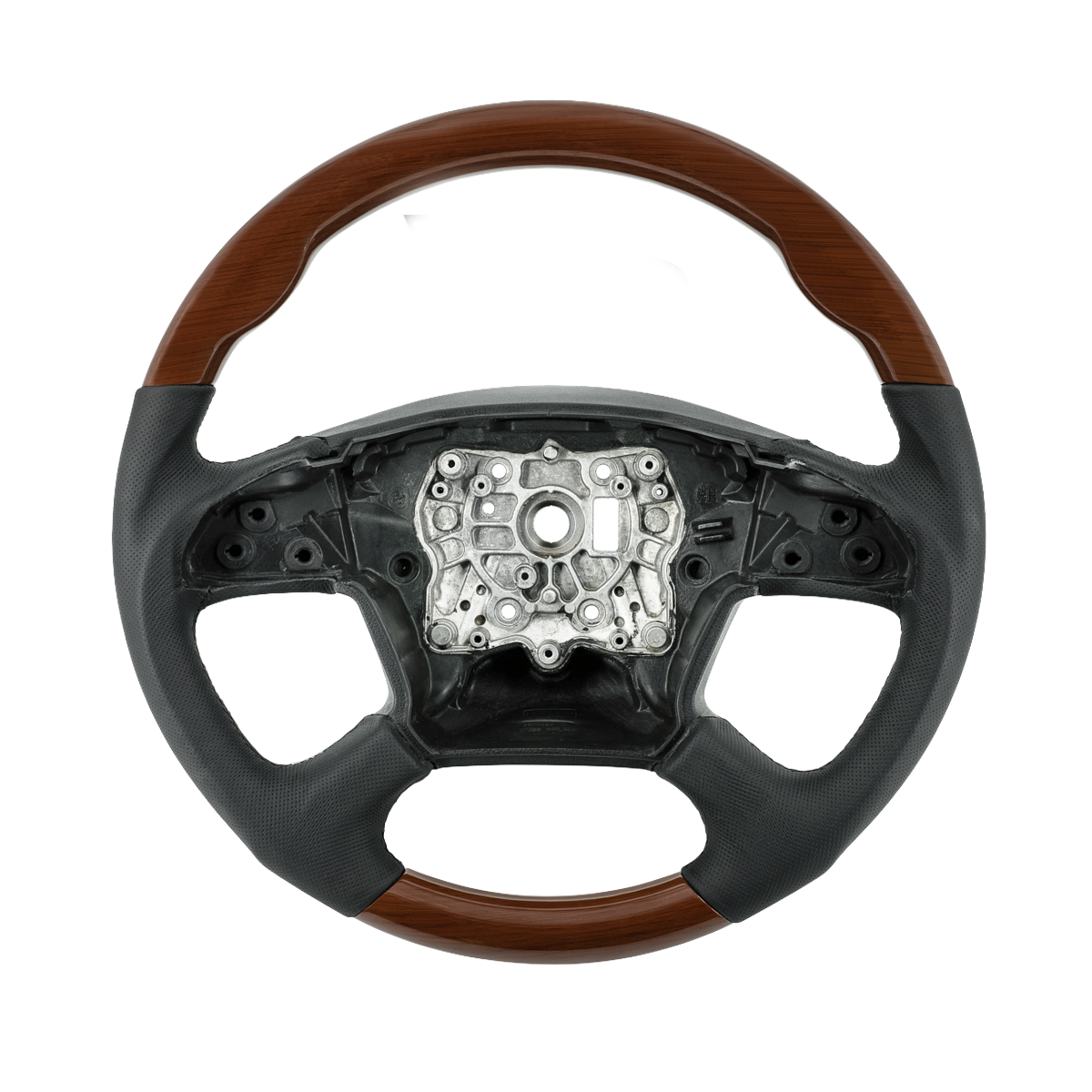 Freightliner Cascadia (2018-2026) 18" Leather And Wood Steering Wheels
