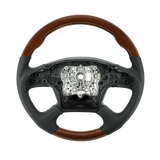 Freightliner Cascadia (2018-2026) 18" Leather And Wood Steering Wheels