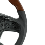 Freightliner Cascadia (2018-2026) 18" Leather And Wood Steering Wheels