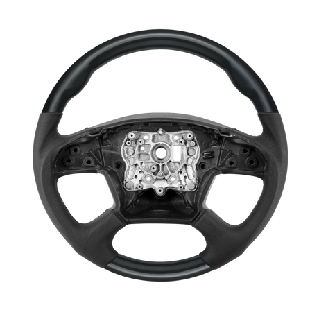 Freightliner Cascadia (2018-2026) 18" Leather And Wood Steering Wheels