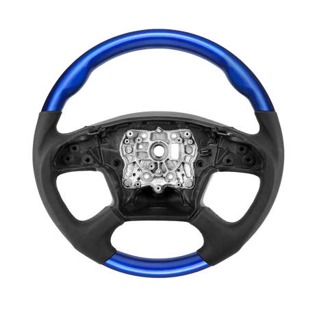 Freightliner Cascadia (2018-2026) 18" Leather And Wood Steering Wheels