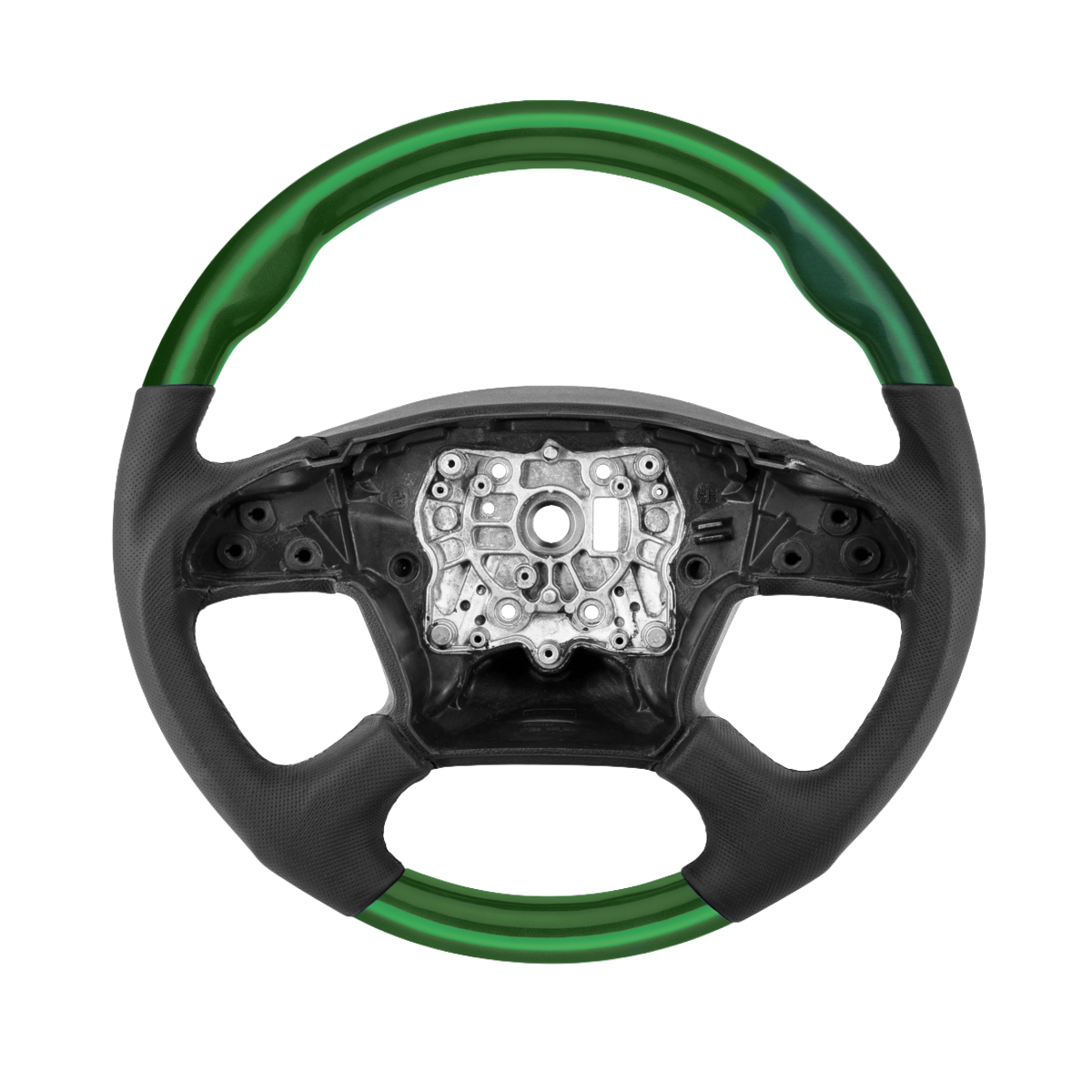 Freightliner Cascadia (2018-2026) 18" Leather And Wood Steering Wheels