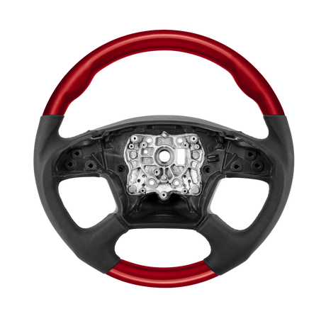 Freightliner Cascadia (2018-2026) 18" Leather And Wood Steering Wheels