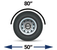 Single Axle Fender 80 Inch Smooth 304 Stainless Steel Rolled Edge - 14 Gauge - HD Truck Source