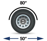 Single Axle Fender 80 Inch Smooth 304 Stainless Steel Rolled Edge - 14 Gauge - HD Truck Source