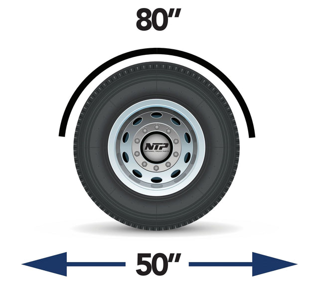Single Axle Fender 80 Inch Smooth 304 Stainless Steel Rolled Edge - 14 Gauge - HD Truck Source