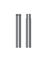 9 Foot Flat Top Exhaust Stack - 7 Inch Straight (OD) - HD Truck Source