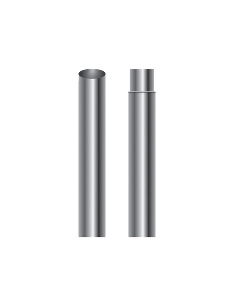 9 Foot Flat Top Exhaust Stack - 8 Inch Straight (OD) - HD Truck Source