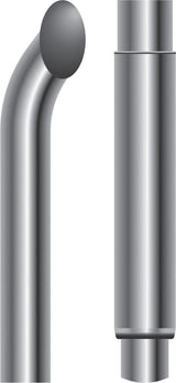 9 Foot Turn Out Exhaust Stack - 8 Inch Straight (OD) - HD Truck Source
