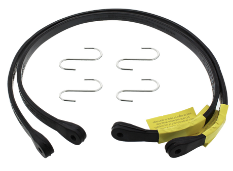 Bunjee EPDM Rubber Tarp Straps With Steel S-Hooks