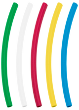 Heat Shrink Tubing Blue, Clear, Green, Red, Yellow, 4" Long