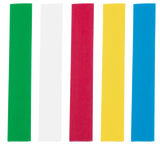 Heat Shrink Tubing Blue, Clear, Green, Red, Yellow, 4" Long