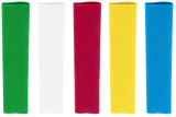 Heat Shrink Tubing Blue, Clear, Green, Red, Yellow, 4" Long