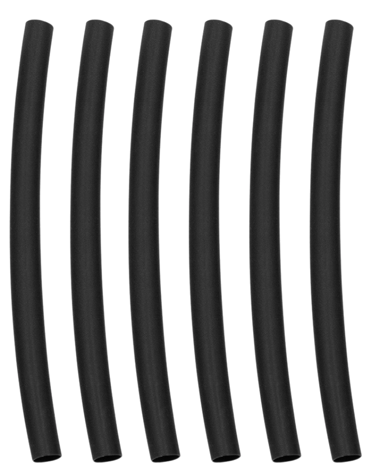 Heat Shrink Tubing Black, 4" Long