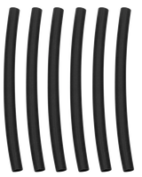 Heat Shrink Tubing Black, 4" Long