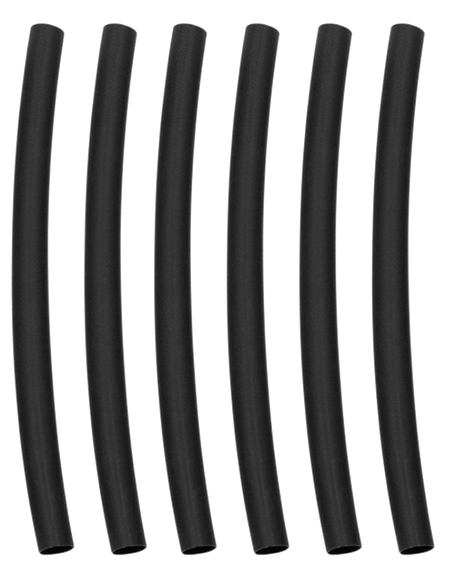 Heat Shrink Tubing Black, 4" Long