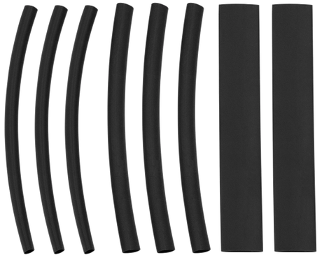 Heat Shrink Tubing Black, 4" Long