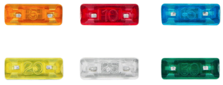 Fuse Kit Mini 5, 10, 15, 20, 25, 30 Amp Fuses (6-Pack)