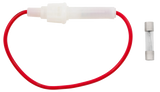 Fuseholder In-Line Glass 16 AWG 6.5 Inch Wire With 14 Amp SFE Fuse