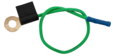 Fusible Link Wire - 14 AWG, Green With, 5/16" Stud, 10.5 Inches