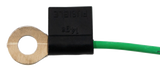 Fusible Link Wire - 14 AWG, Green With, 5/16" Stud, 10.5 Inches