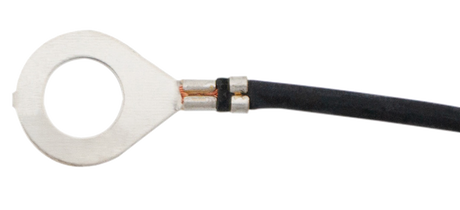 Fusible Link Wire - 14 AWG, Black With 3/8" Stud, 9.25 Inches