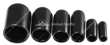 Black Vinyl Vacuum Caps 1/8" thru 1/2" Assorted 30-Pack