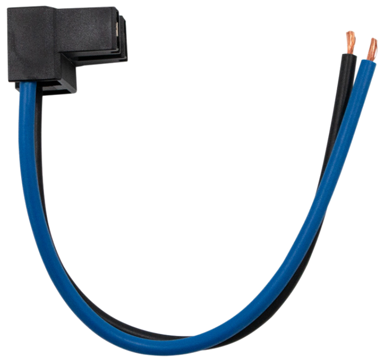 Halogen Bulb Headlight Connector, 2-Wire Universal H7, Two Pins at 90 Angle