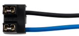 Halogen Bulb Headlight Connector, 2-Wire Universal H7, Two Pins at 90 Angle