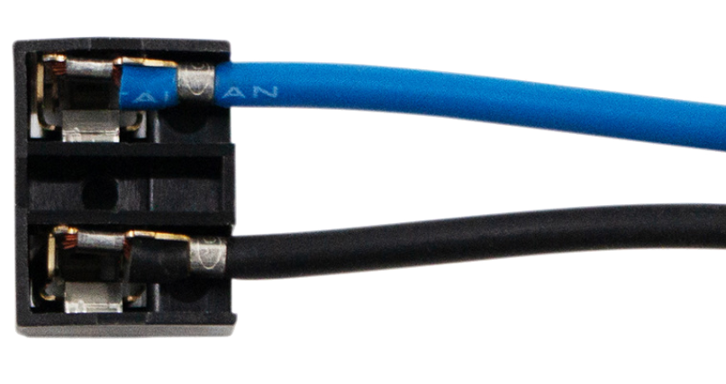 Halogen Bulb Headlight Connector, 2-Wire Universal H7, Two Pins at 90 Angle
