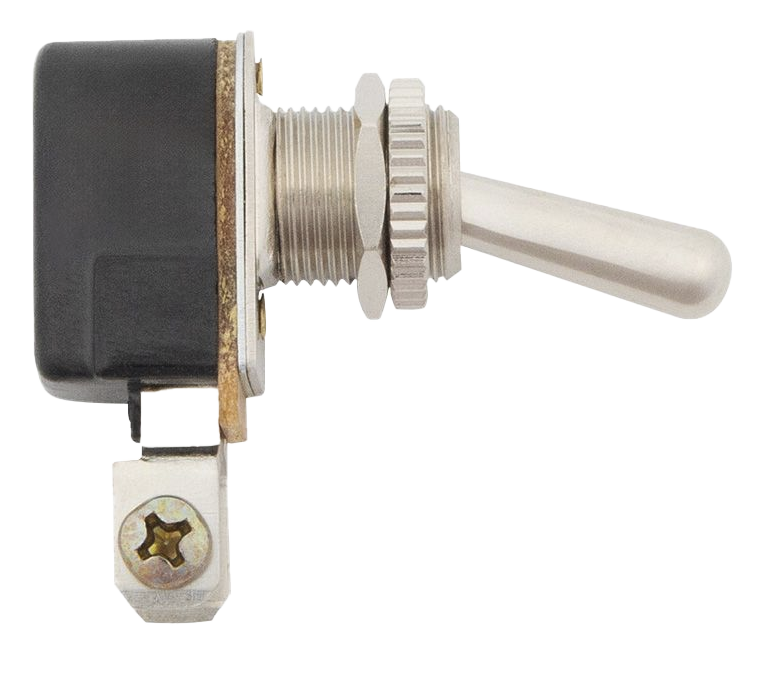 Toggle Bakelight With 2 Screw Terminals 15 Amp, 12V S.P.S.T. On/Off