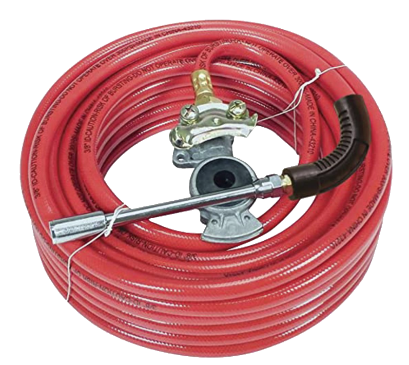 Tire Inflator Connects To On-Board Air Brake System