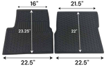 Volvo VNL (1998-2018) All Weather Floor Mats, Pair