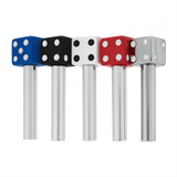 Lock Knob Chrome Color Dice Tip (2-Pack)