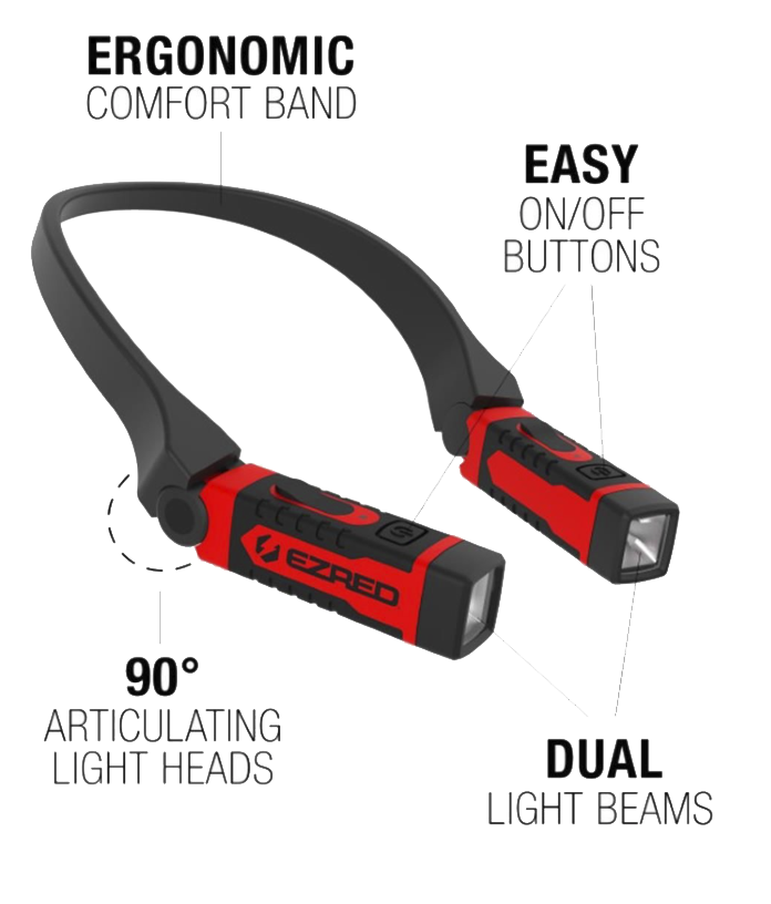 300 Lumen Dimmable and Rechargeable Neck Light