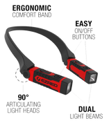 300 Lumen Dimmable and Rechargeable Neck Light